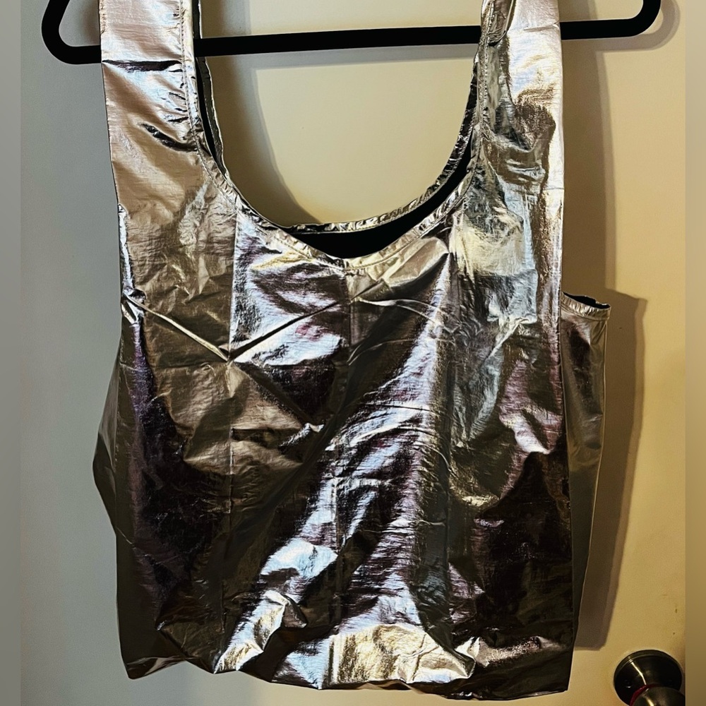 Standard Reusable Baggu - Metallic Silver